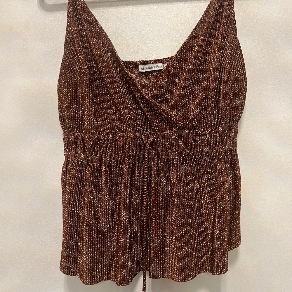Abercrombie Brown Sleeveless Top